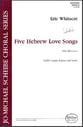 Five Hebrew Love Songs SATB choral sheet music cover